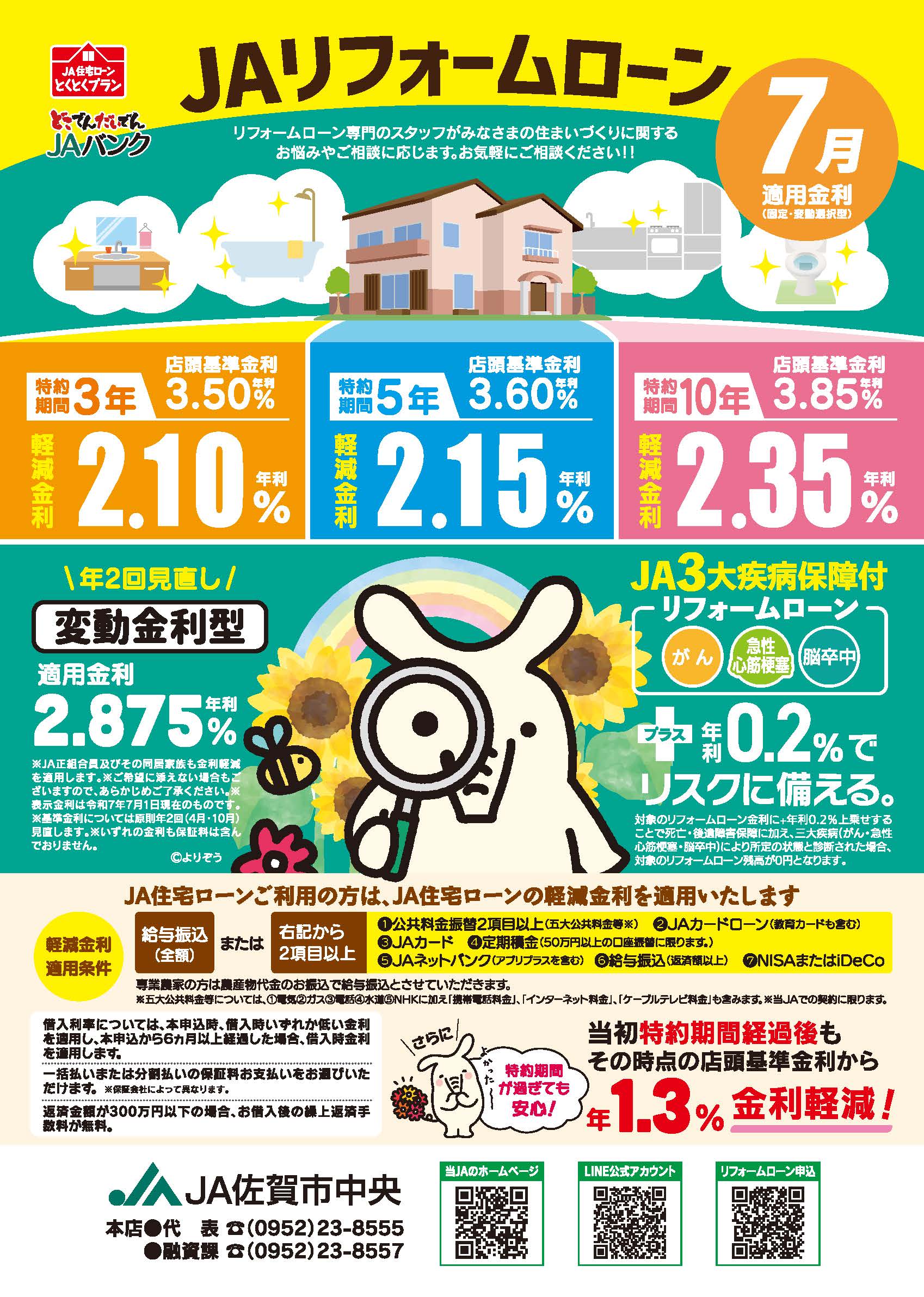 JAリフォームローン7月チラシ