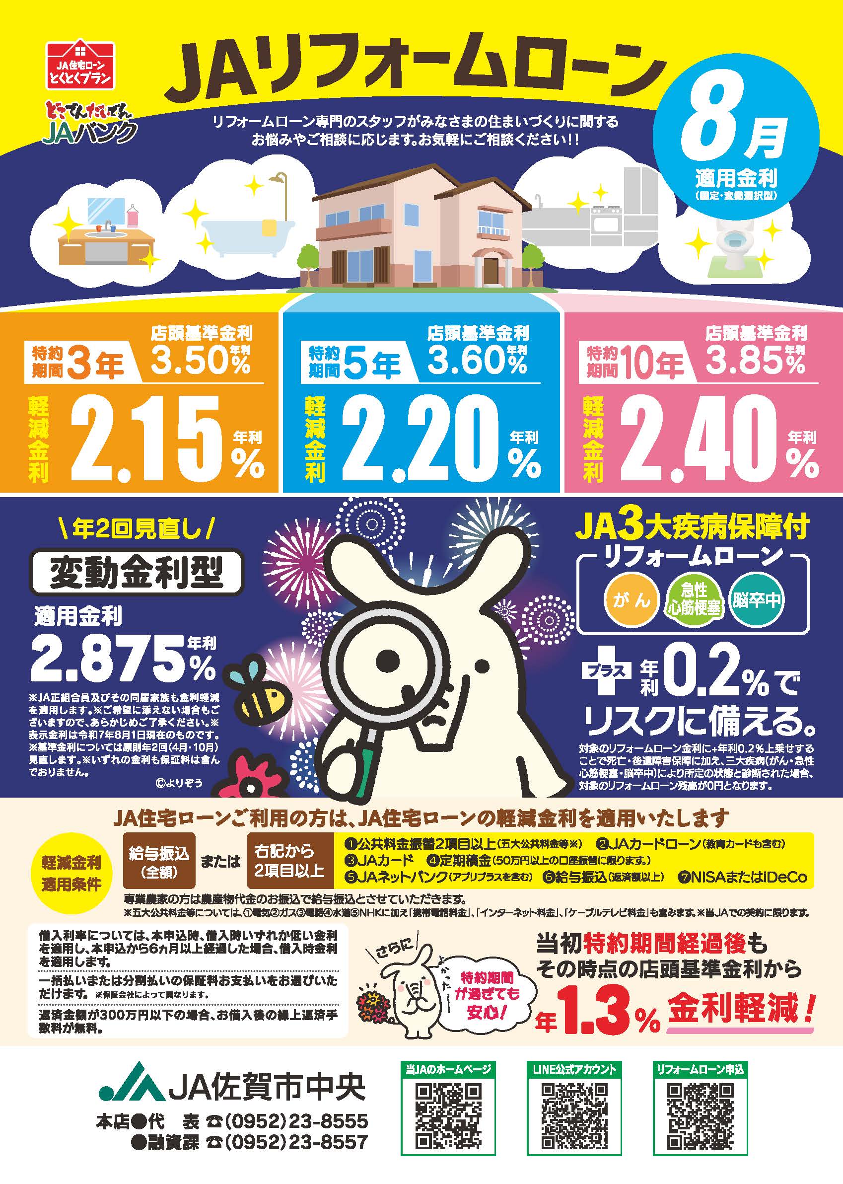 JAリフォームローン8月チラシ