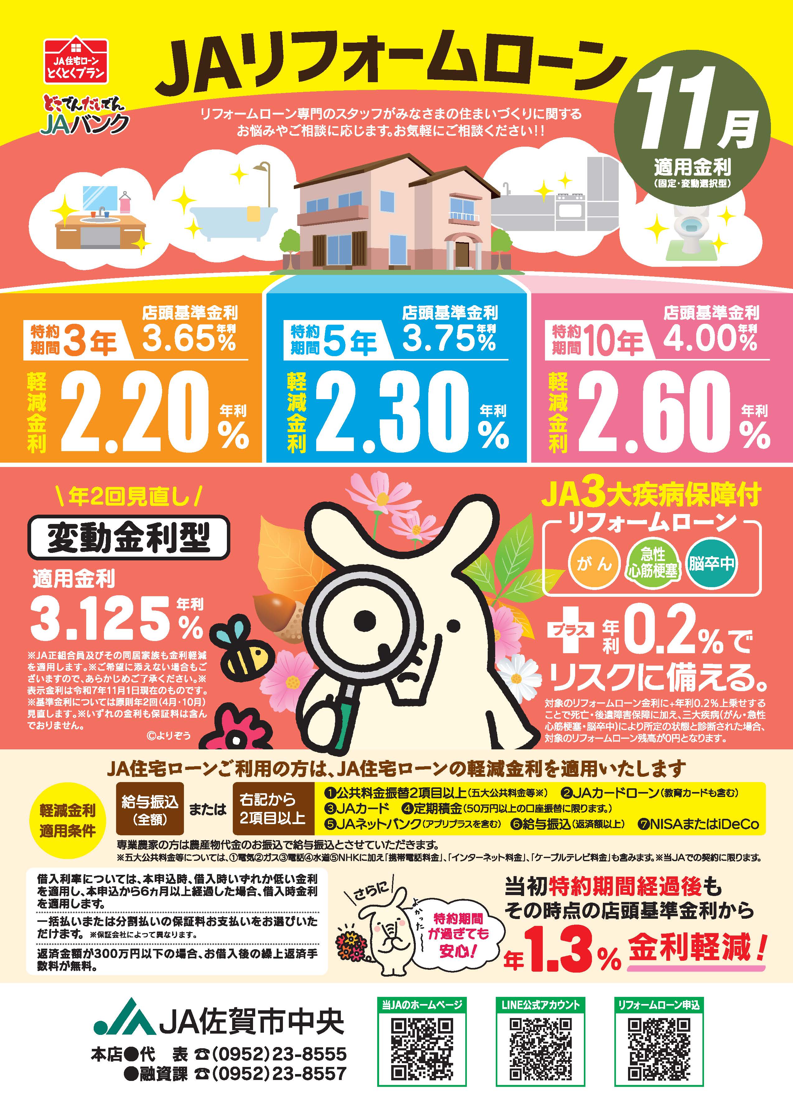 JAリフォームローン11月チラシ