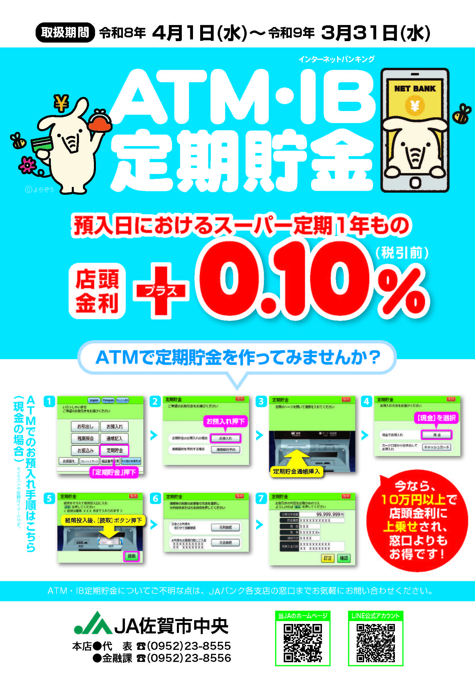 ATM・IB定期預金