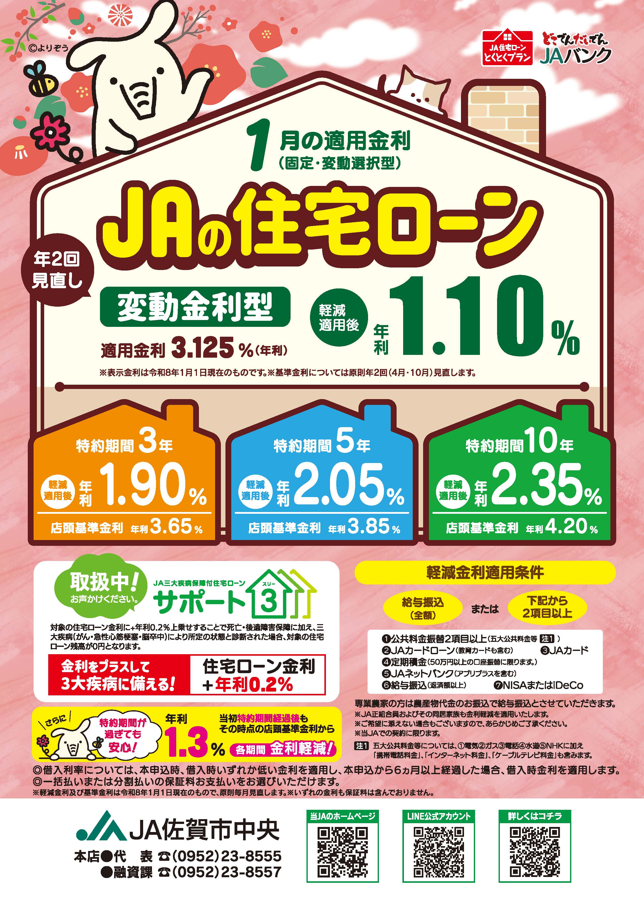 JA住宅ローン1月チラシ
