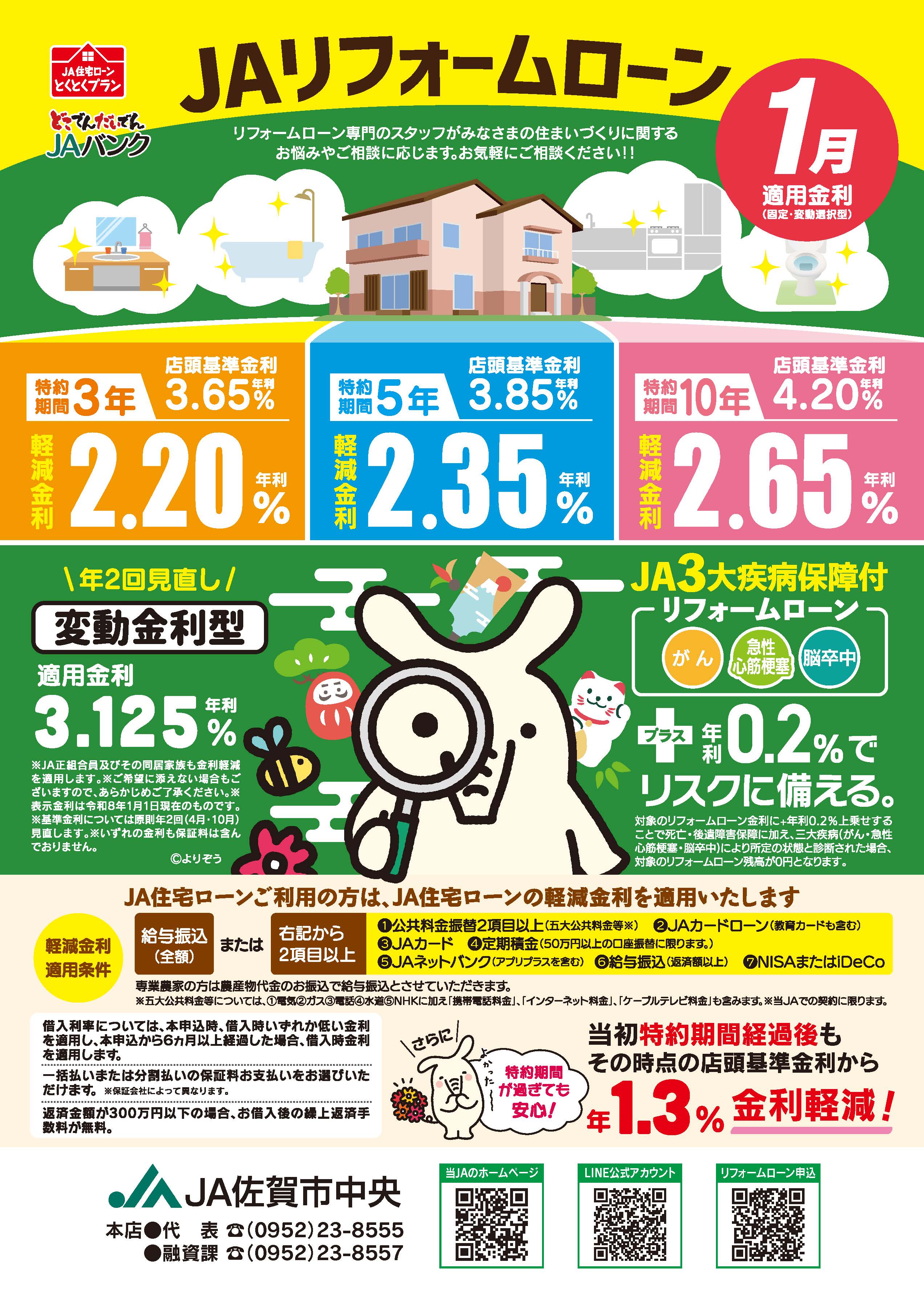 JAリフォームローン1月チラシ